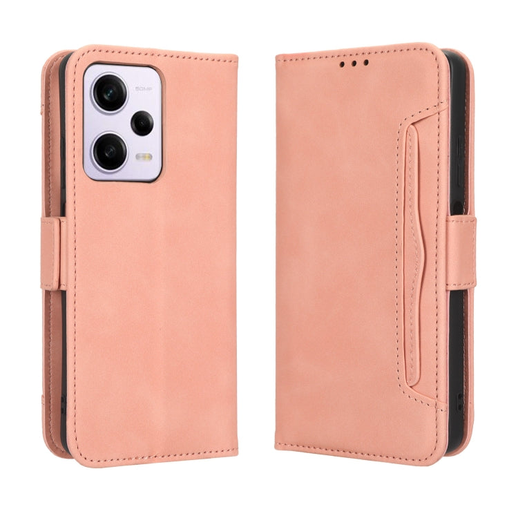 For Xiaomi Redmi Note 12 Pro 5G Skin Feel Calf Texture Card Slots Leather Phone Case