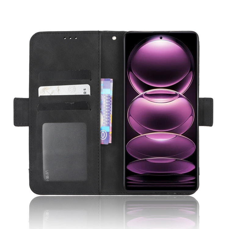 For Xiaomi Redmi Note 12 Pro 5G Skin Feel Calf Texture Card Slots Leather Phone Case