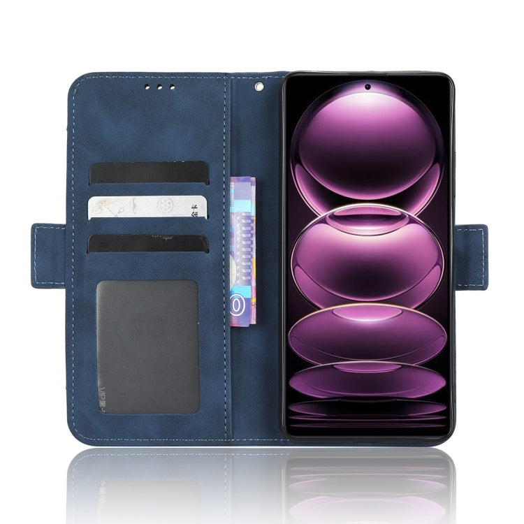 For Xiaomi Redmi Note 12 Pro+ Skin Feel Calf Texture Card Slots Leather Phone Case