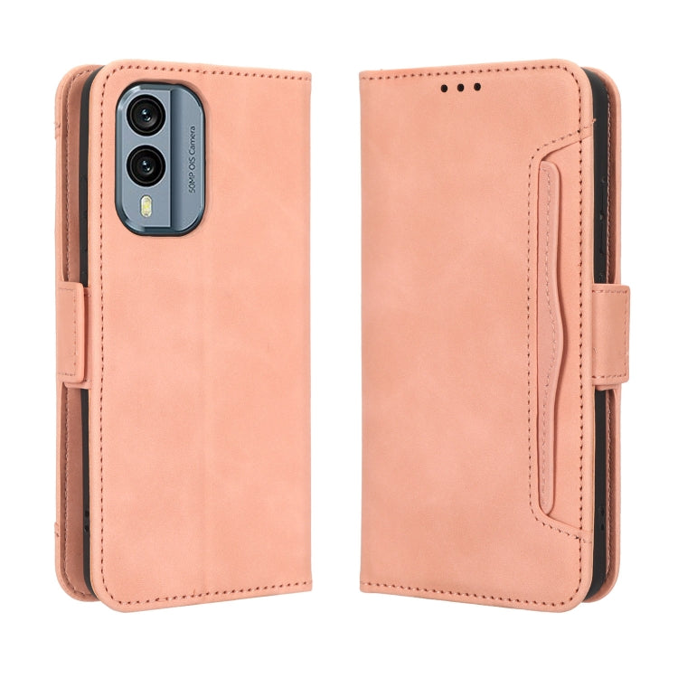 For Nokia X30 5G Skin Feel Calf Texture Card Slots Leather Phone Case