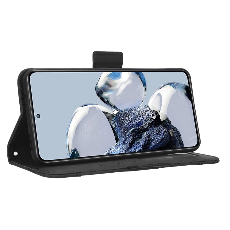 For Xiaomi 12T Pro Skin Feel Calf Texture Card Slots Leather Phone Case