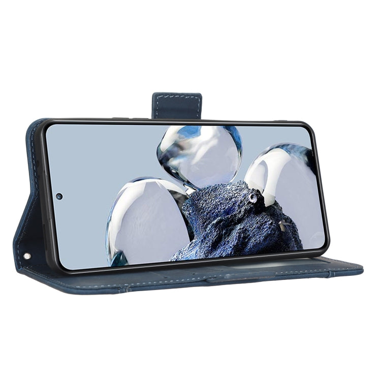 For Xiaomi 12T Pro Skin Feel Calf Texture Card Slots Leather Phone Case