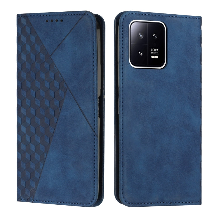 For Xiaomi 13 Diamond Splicing Skin Feel Magnetic Leather Phone Case