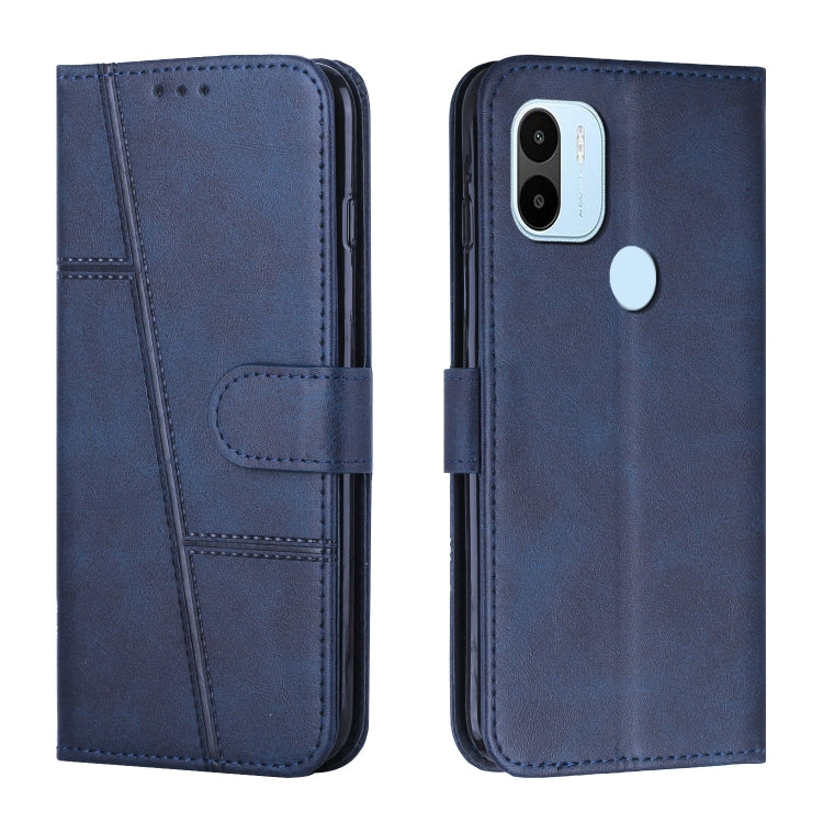 For Xiaomi Redmi A1+ Stitching Calf Texture Buckle Leather Phone Case