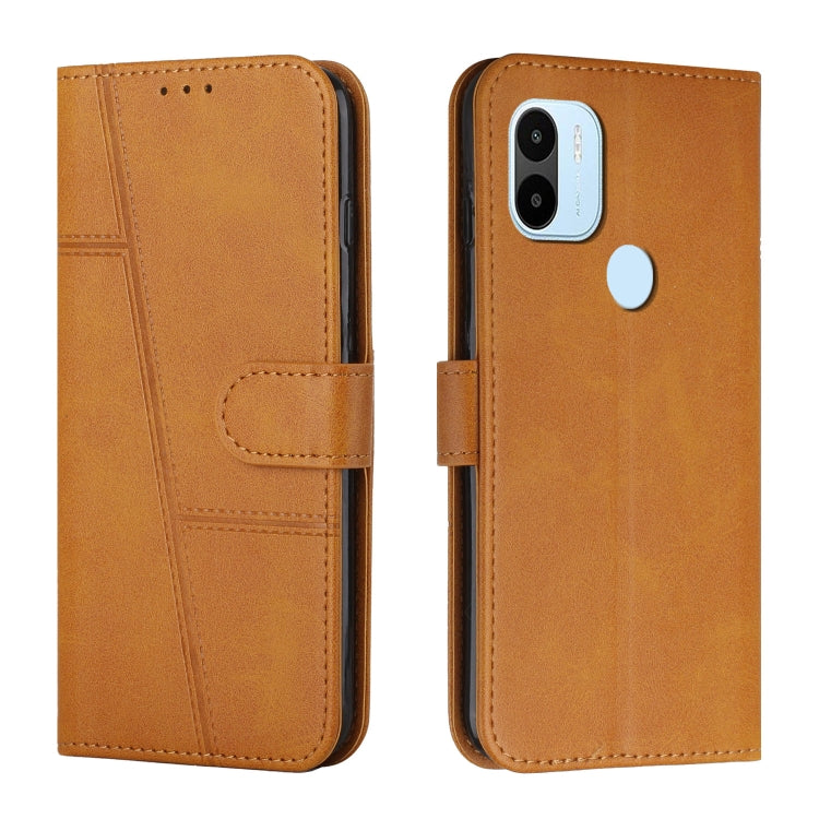For Xiaomi Redmi A1+ Stitching Calf Texture Buckle Leather Phone Case