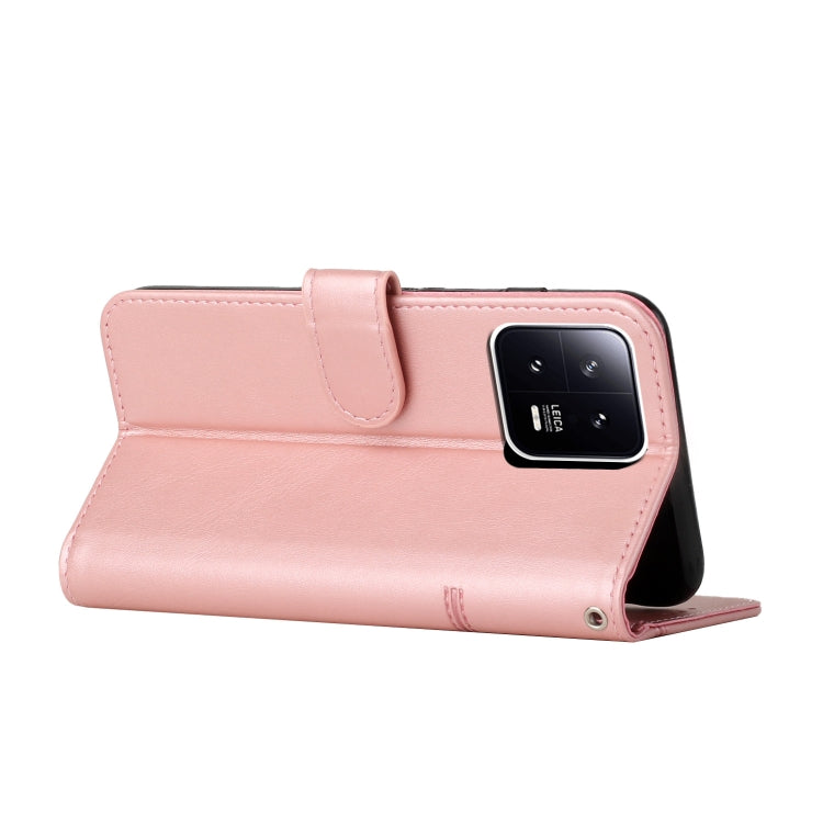 For Xiaomi 13 Pro Stitching Calf Texture Buckle Leather Phone Case