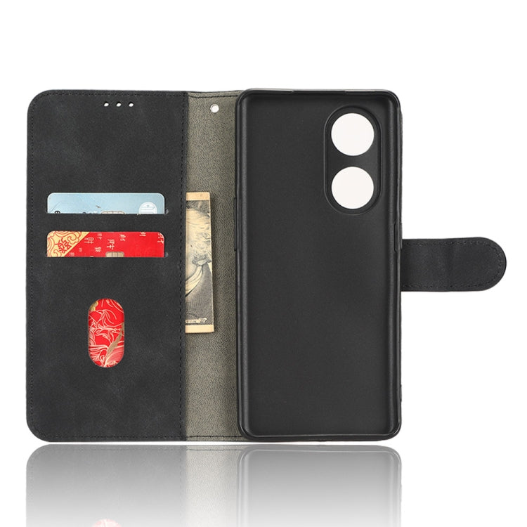 For OPPO A1 Pro Skin Feel Magnetic Flip Leather Phone Case