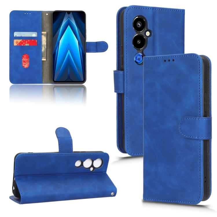 For Tecno Pova 4 Pro Skin Feel Magnetic Flip Leather Phone Case
