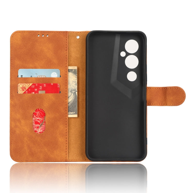 For Tecno Pova 4 Pro Skin Feel Magnetic Flip Leather Phone Case