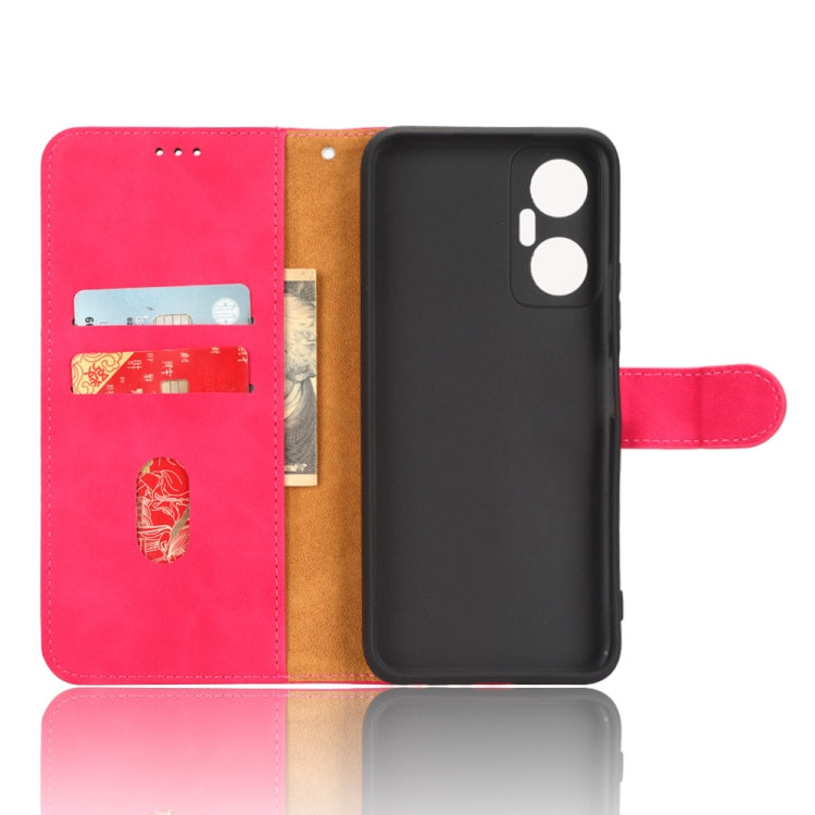 For Infinix Hot 20 5G Skin Feel Magnetic Flip Leather Phone Case