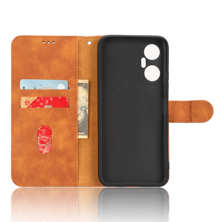 For Infinix Hot 20 5G Skin Feel Magnetic Flip Leather Phone Case