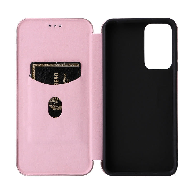 For Xiaomi Redmi 11 Prime 4G Carbon Fiber Texture Flip Leather Phone Case