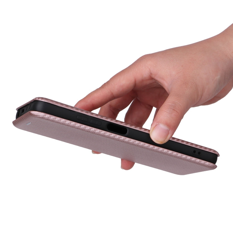 For Xiaomi Redmi 11 Prime 4G Carbon Fiber Texture Flip Leather Phone Case