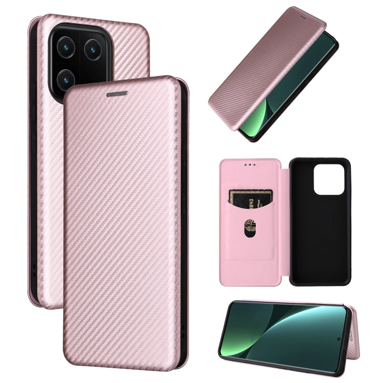 For Xiaomi 13 Carbon Fiber Texture Flip Leather Phone Case