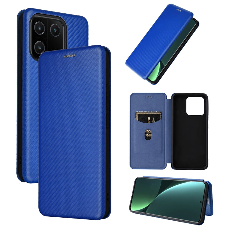 For Xiaomi 13 Carbon Fiber Texture Flip Leather Phone Case