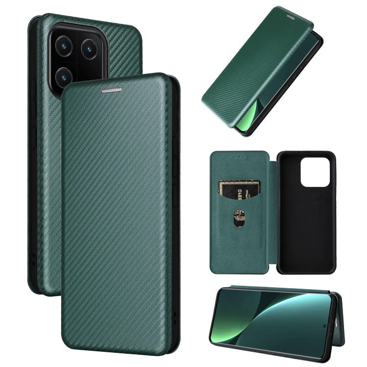 For Xiaomi 13 Carbon Fiber Texture Flip Leather Phone Case