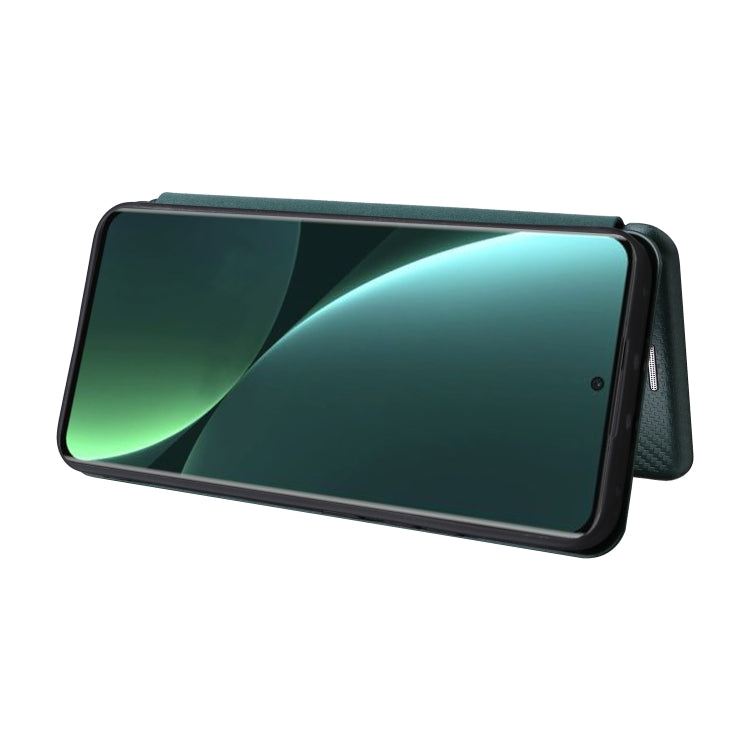 For Xiaomi 13 Carbon Fiber Texture Flip Leather Phone Case