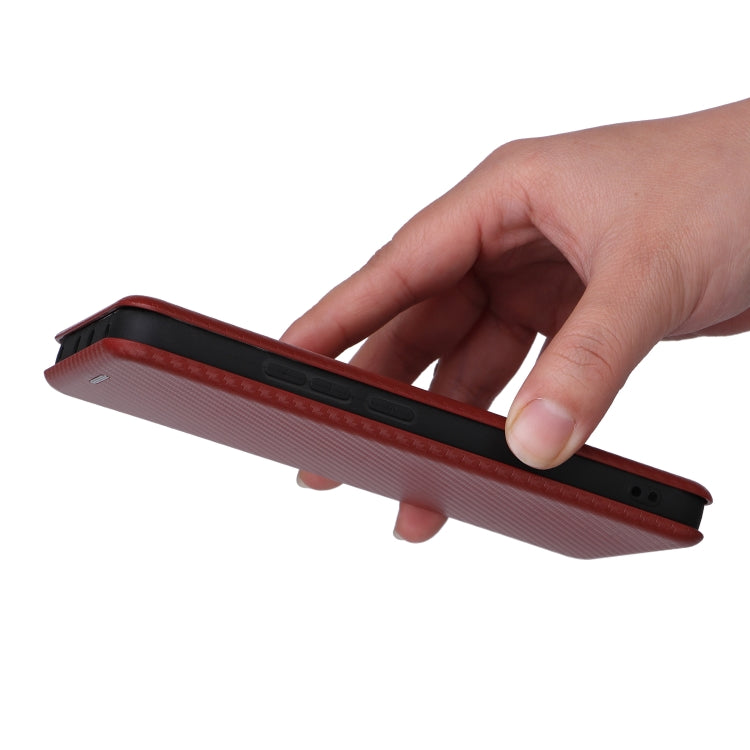 For Xiaomi 13 Carbon Fiber Texture Flip Leather Phone Case
