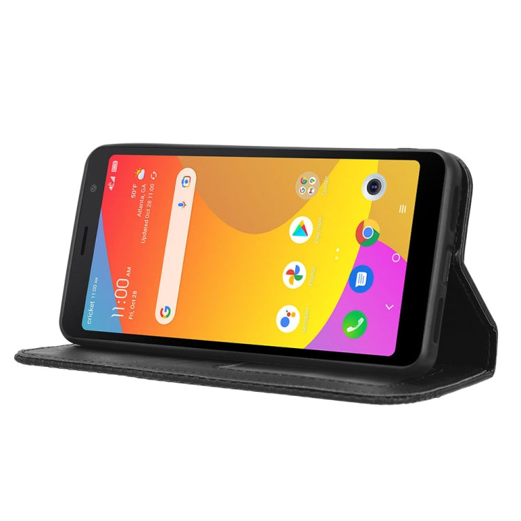 For TCL ION Z Magnetic Buckle Retro Texture Leather Phone Case