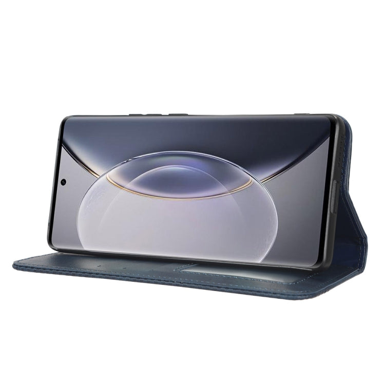 For vivo X90 Pro+ Magnetic Buckle Retro Texture Leather Phone Case