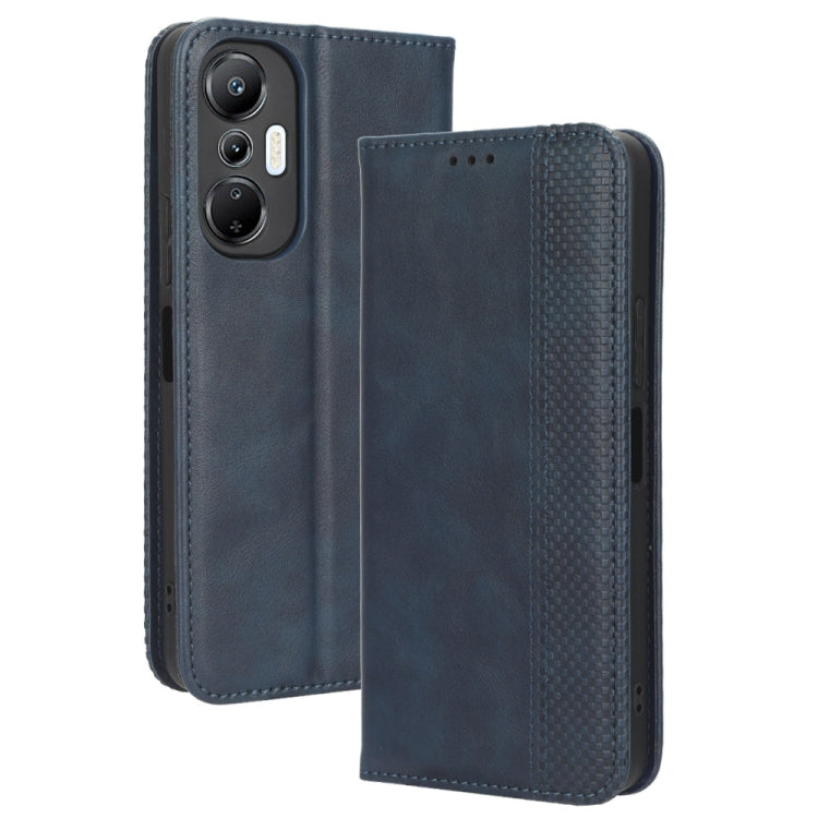 For Infinix Hot 20S X6827 Magnetic Buckle Retro Texture Leather Phone Case