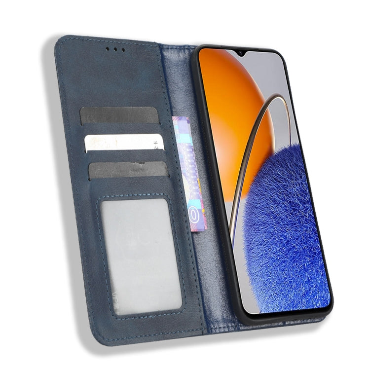 For Huawei nova Y61 Magnetic Buckle Retro Texture Leather Phone Case