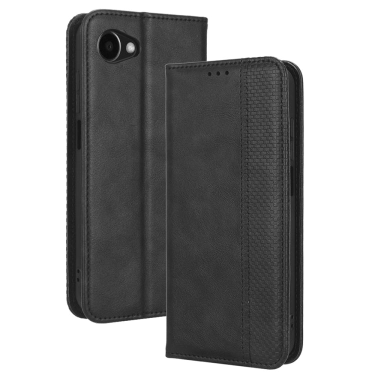 For Orbic JOY RC608L Magnetic Buckle Retro Texture Leather Phone Case