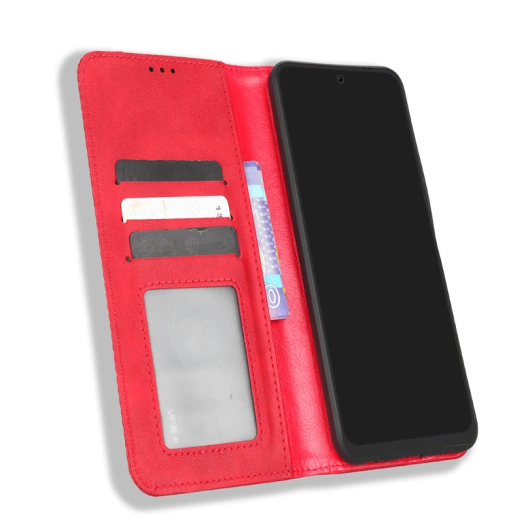 For Tecno Pova Neo 2 Magnetic Buckle Retro Texture Leather Phone Case