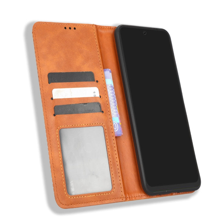 For Tecno Pova Neo 2 Magnetic Buckle Retro Texture Leather Phone Case