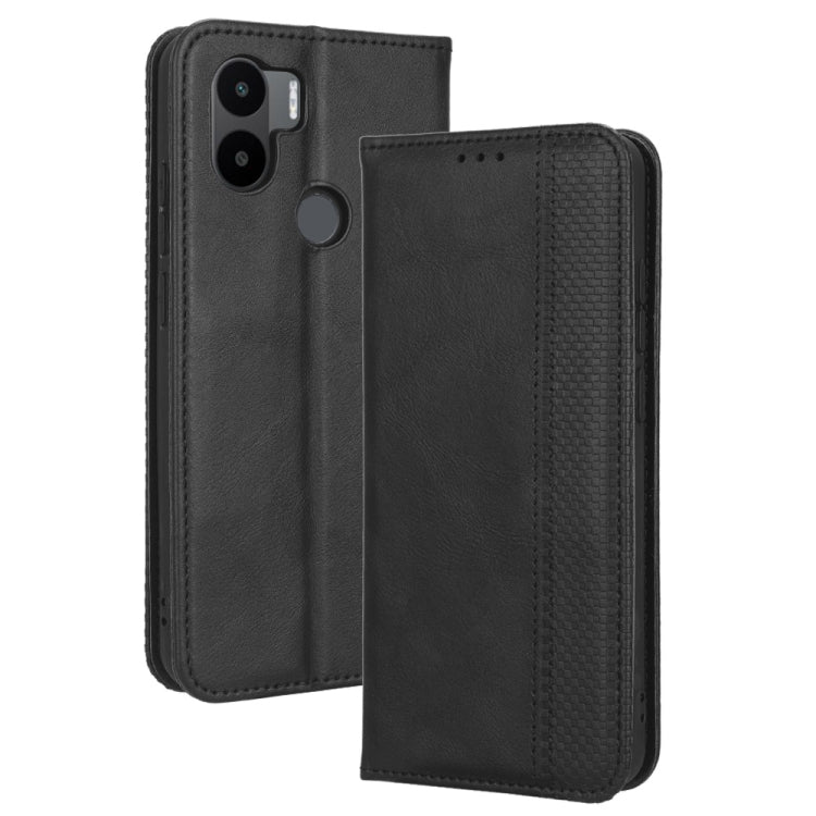 For Xiaomi Redmi A1+ Magnetic Buckle Retro Texture Leather Phone Case