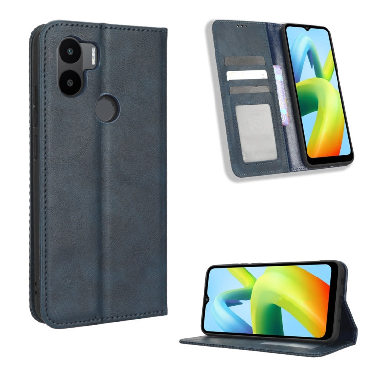 For Xiaomi Redmi A1+ Magnetic Buckle Retro Texture Leather Phone Case