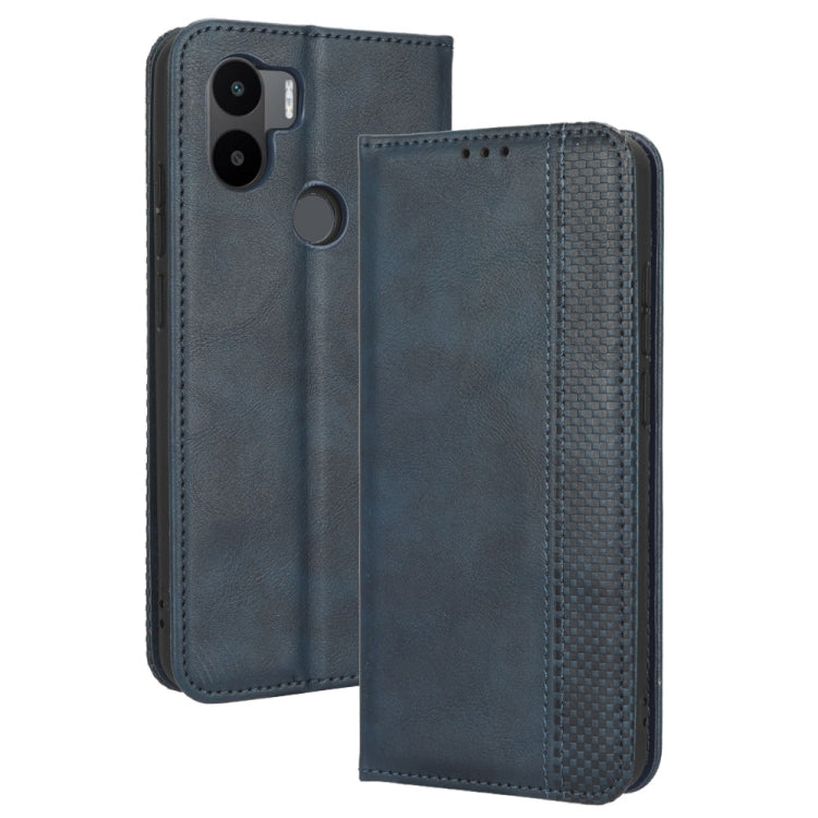 For Xiaomi Redmi A1+ Magnetic Buckle Retro Texture Leather Phone Case