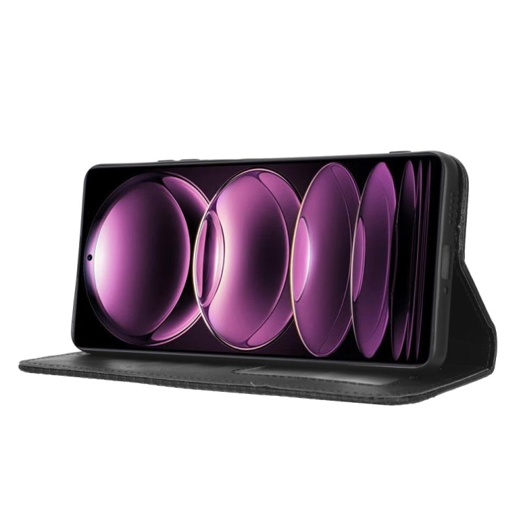 For Xiaomi Redmi Note 12 Pro 5G Magnetic Buckle Retro Texture Leather Phone Case