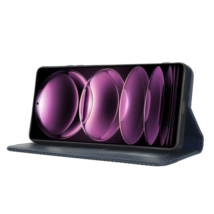 For Xiaomi Redmi Note 12 Pro 5G Magnetic Buckle Retro Texture Leather Phone Case