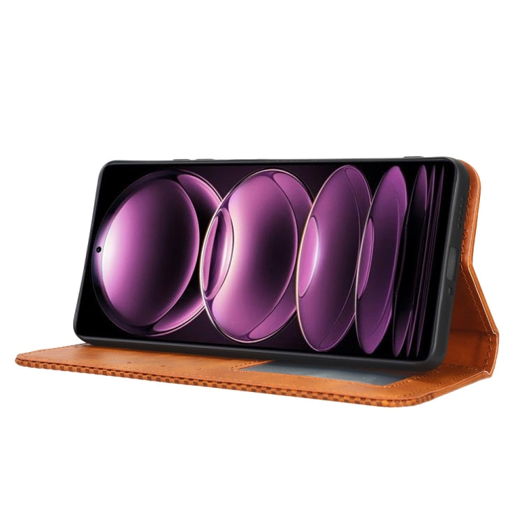 For Xiaomi Redmi Note 12 Pro+ Global Magnetic Buckle Retro Texture Leather Phone Case