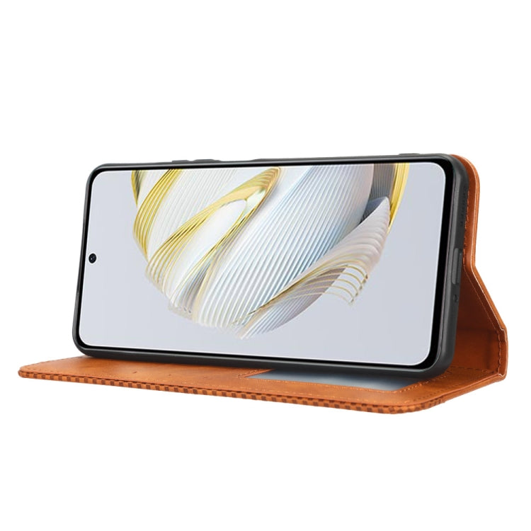 For Huawei nova 10 SE Magnetic Buckle Retro Texture Leather Phone Case