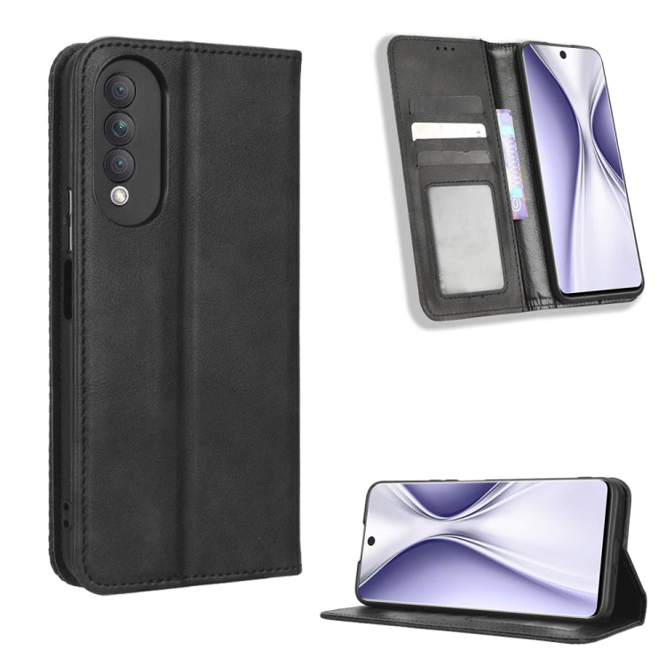 For Honor X20 SE / Huawei nova 10z Magnetic Buckle Retro Texture Leather Phone Case