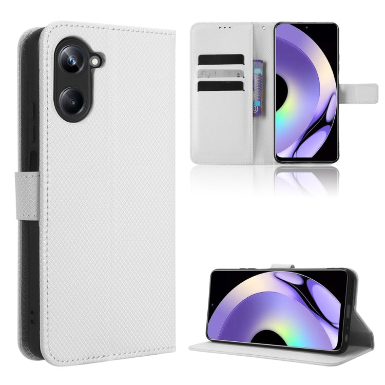 For Realme 10 Pro Diamond Texture Leather Phone Case