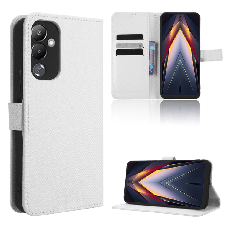 For Tecno Pova 4 Diamond Texture Leather Phone Case