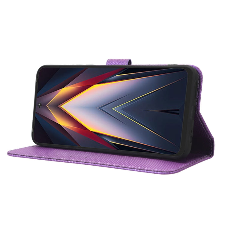 For Tecno Pova 4 Diamond Texture Leather Phone Case