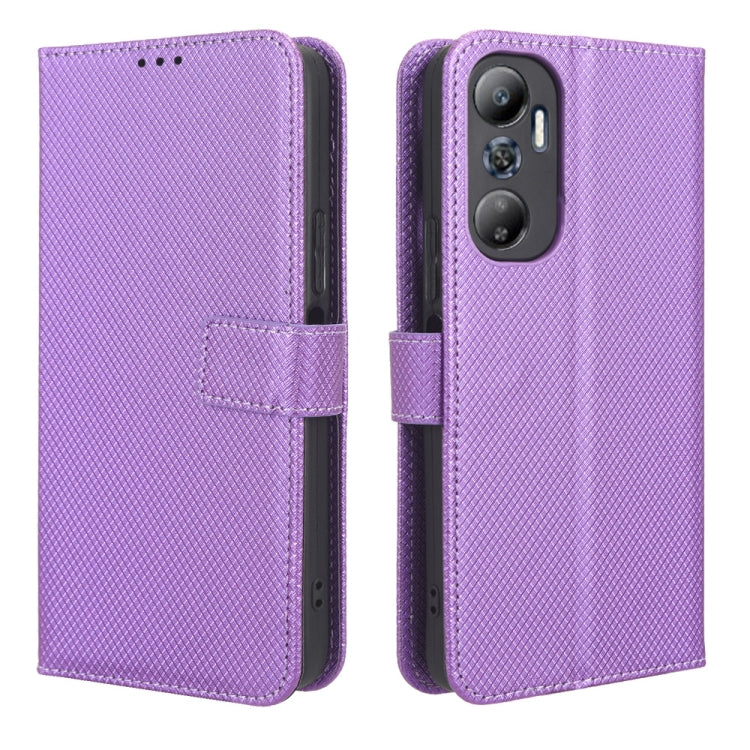 For Infinix Hot 20 4G X682B Diamond Texture Leather Phone Case