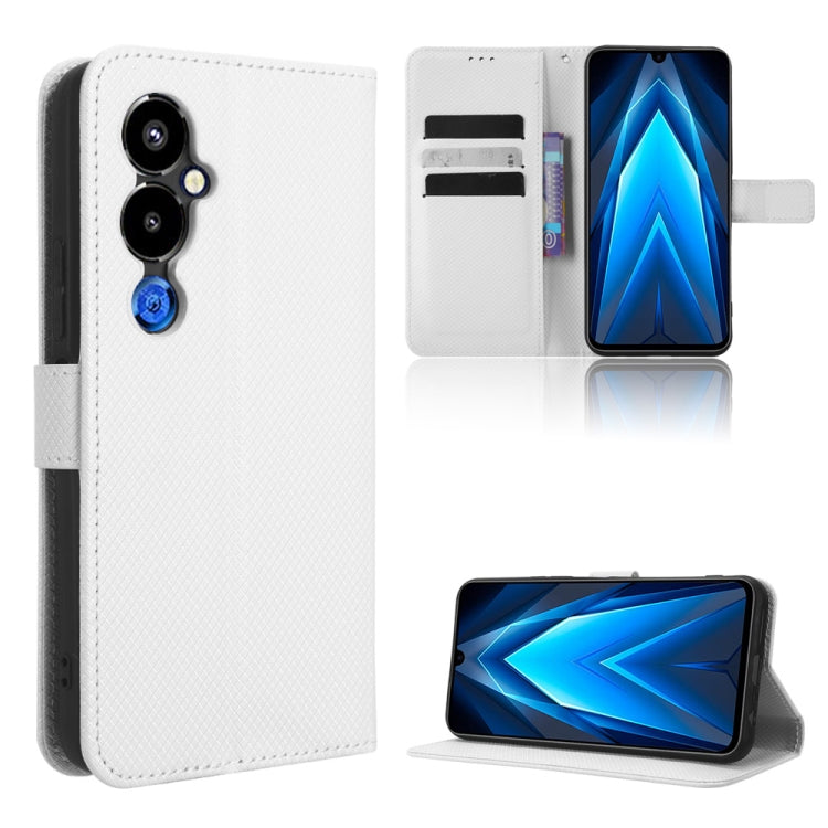 For Tecno Pova 4 Pro Diamond Texture Leather Phone Case