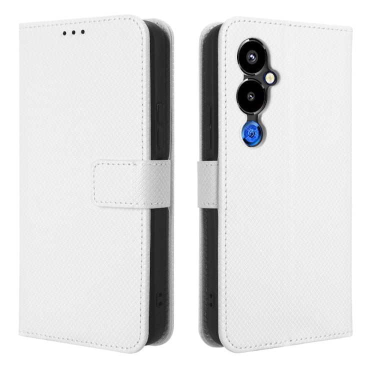 For Tecno Pova 4 Pro Diamond Texture Leather Phone Case