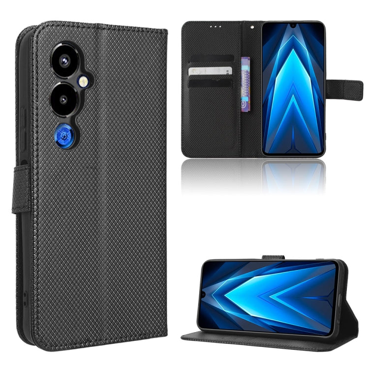 For Tecno Pova 4 Pro Diamond Texture Leather Phone Case