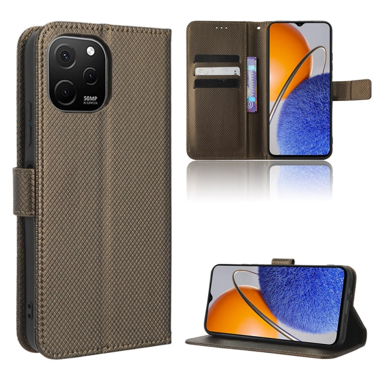 For Huawei nova Y61 Diamond Texture Leather Phone Case