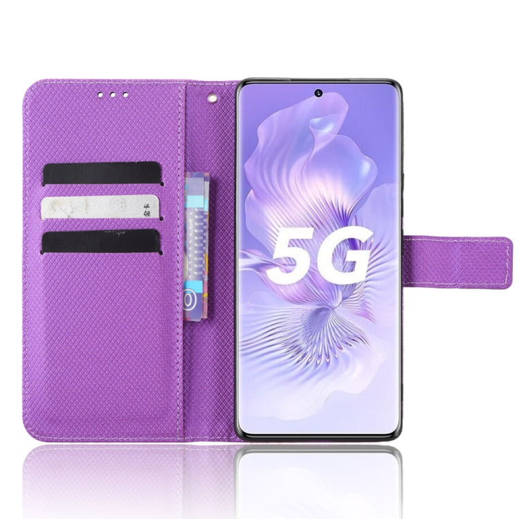 For Honor 80 5G Diamond Texture Leather Phone Case