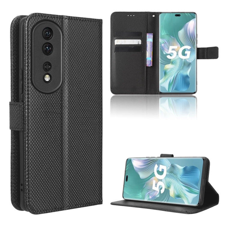 For Honor 80 Pro 5G Diamond Texture Leather Phone Case