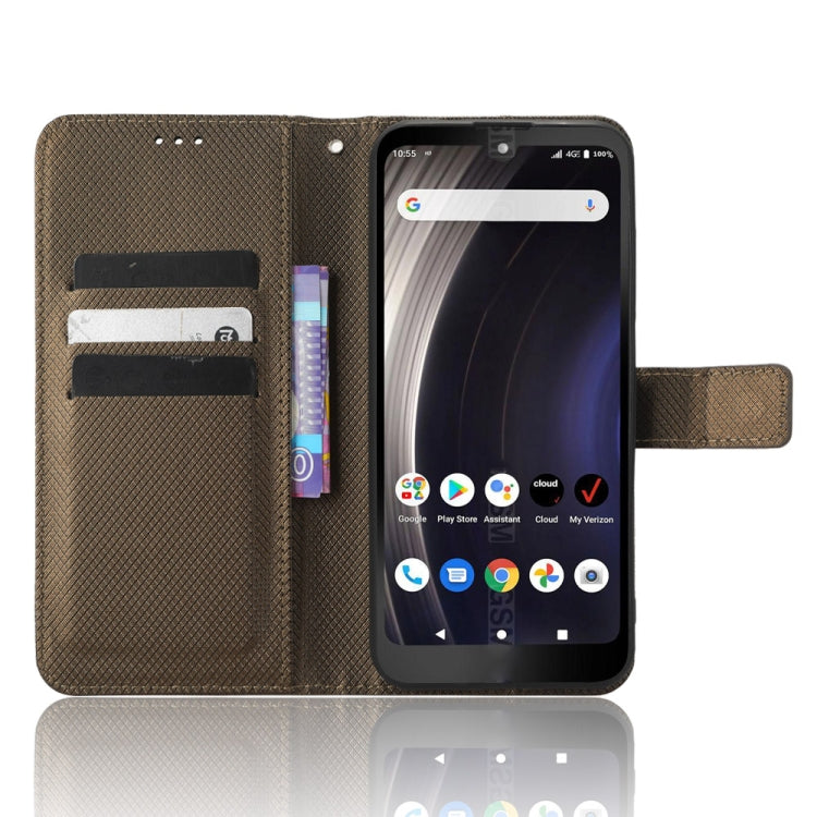 For Orbic JOY RC608L Diamond Texture Leather Phone Case