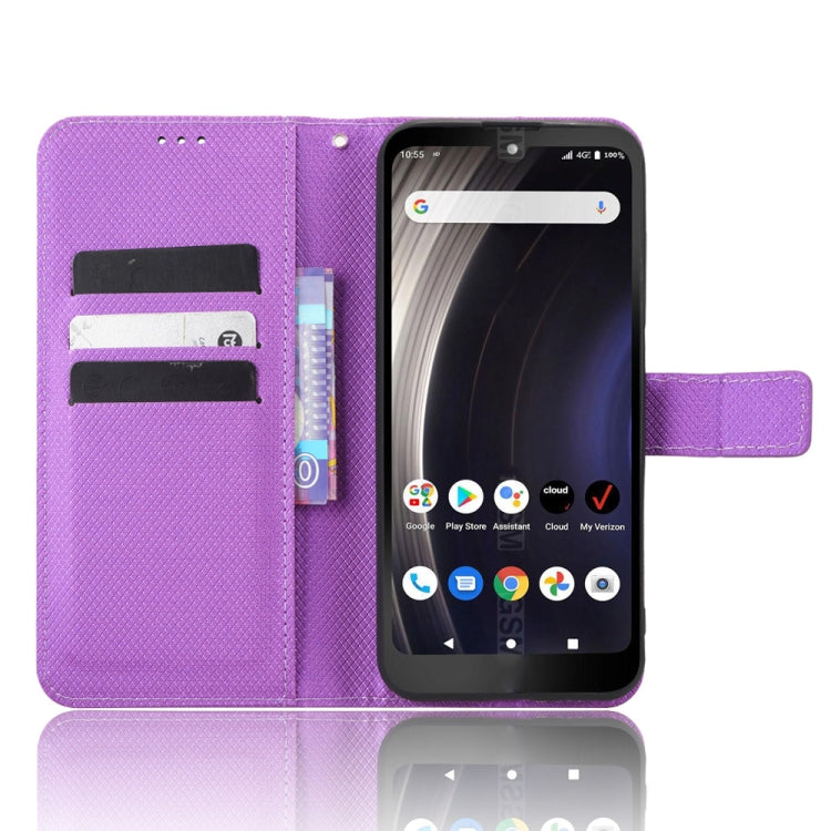 For Orbic JOY RC608L Diamond Texture Leather Phone Case