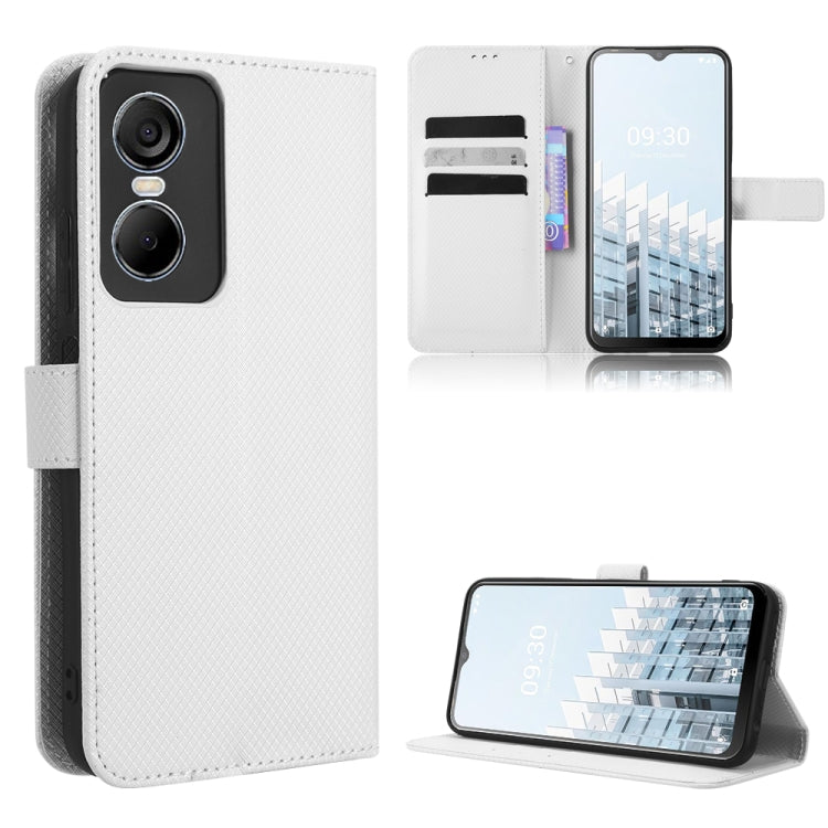 For Tecno Pop 6 Pro BE8 Diamond Texture Leather Phone Case